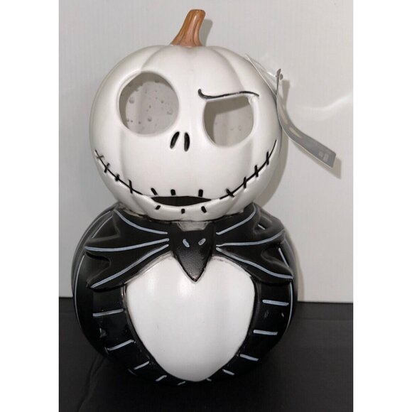 DISNEY THE NIGHTMARE BEFORE XMAS JACK SKELLINGTON LIGHT UP PUMPKIN BLOW MOLD 13" - Picture 2 of 9
